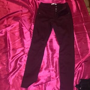 Burgundy pants